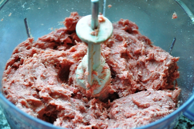 Blended meat mixture