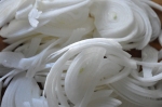 White onions sliced