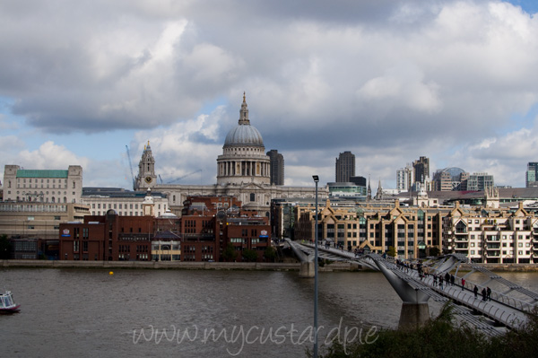 The view to St Pauls from the Tate Modern