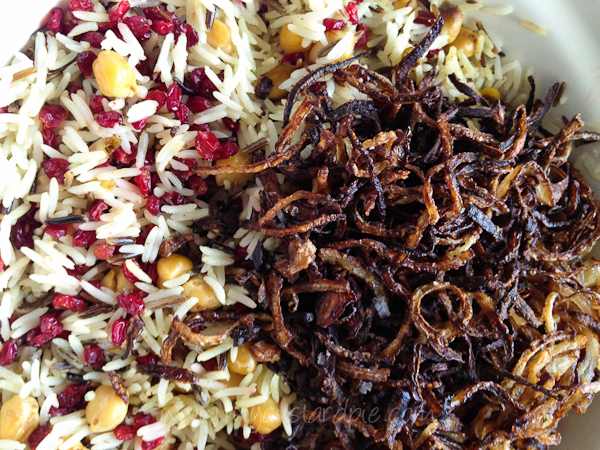 rice with barberries and onions