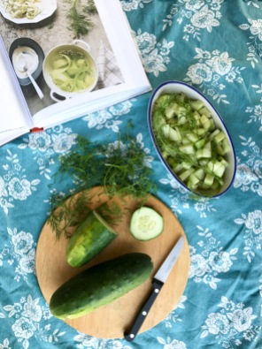 cucumber salad - Wild Honey and Rye cookbook review