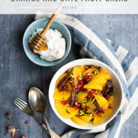 Orange and date fruit salad with loads of options