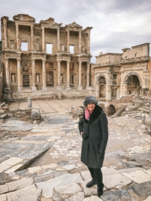 Me by the The Celsus Library in Ephesus, near Izmir